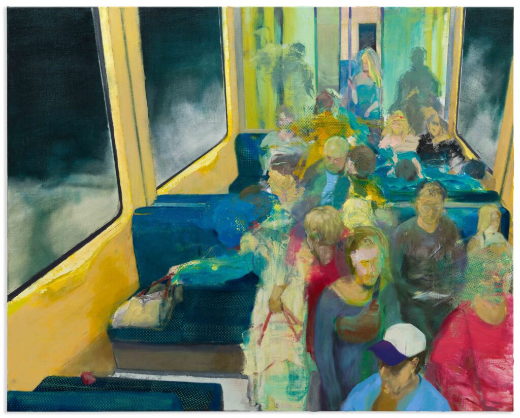 In the Direction of Travel, 120x150cm, 2025, Öl auf Leinwand