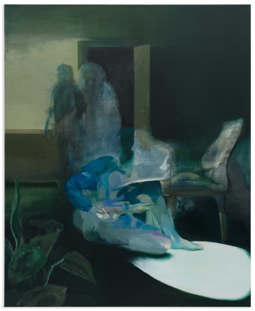 Wer suchet, der sucht, 135x110cm, 2025, Öl und Harz auf Leinwand